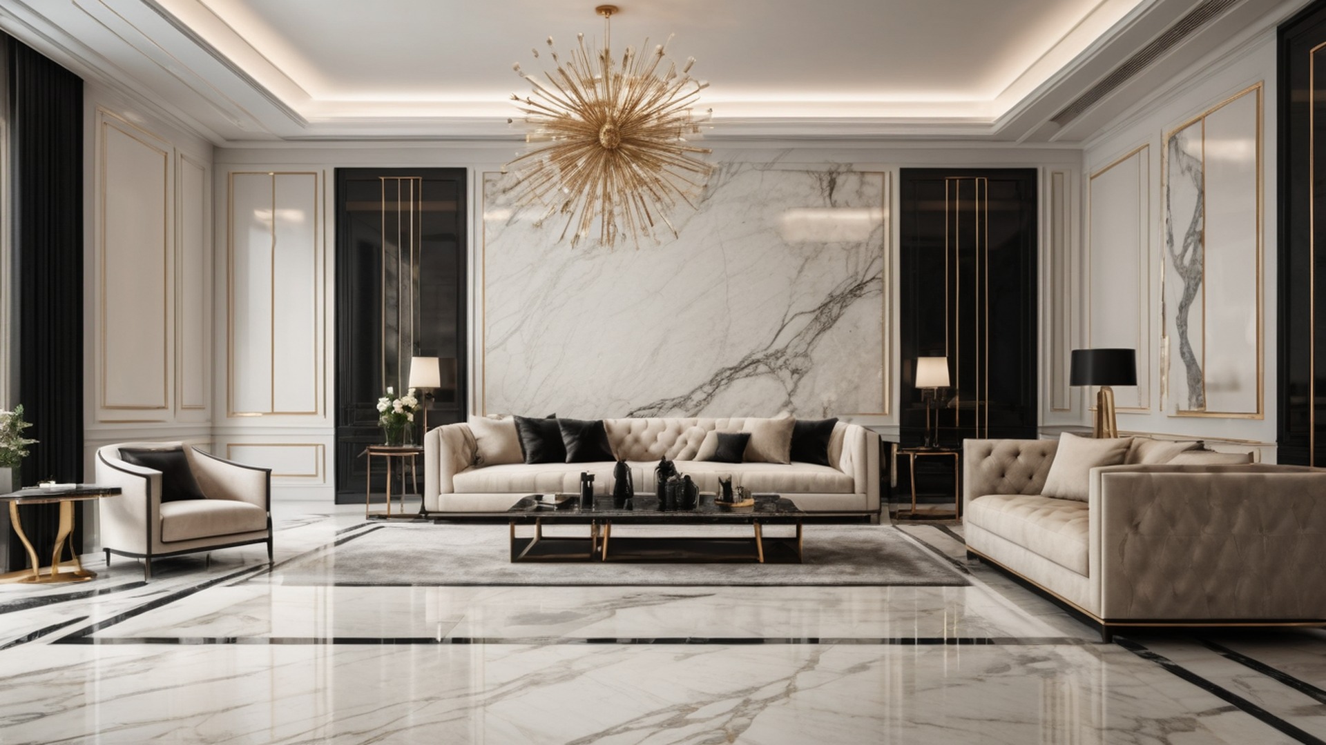 Premium stone interior application visual